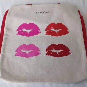 NWOT! Lancome Paris Lips Canvas Tote